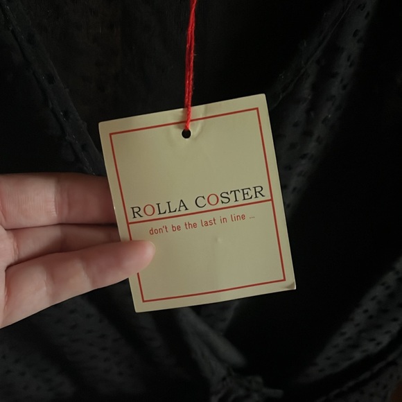 Black wrap dress. New with tags - Picture 2 of 7